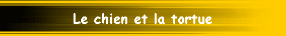 Le chien et la tortue